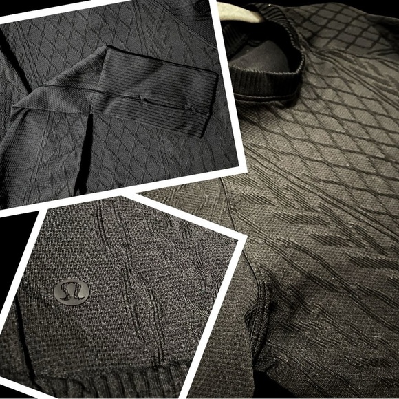 Lululemon Rest Less Pullover Long-Sleeve Shirt Cable Black/Black - Size 6 - Picture 3 of 4